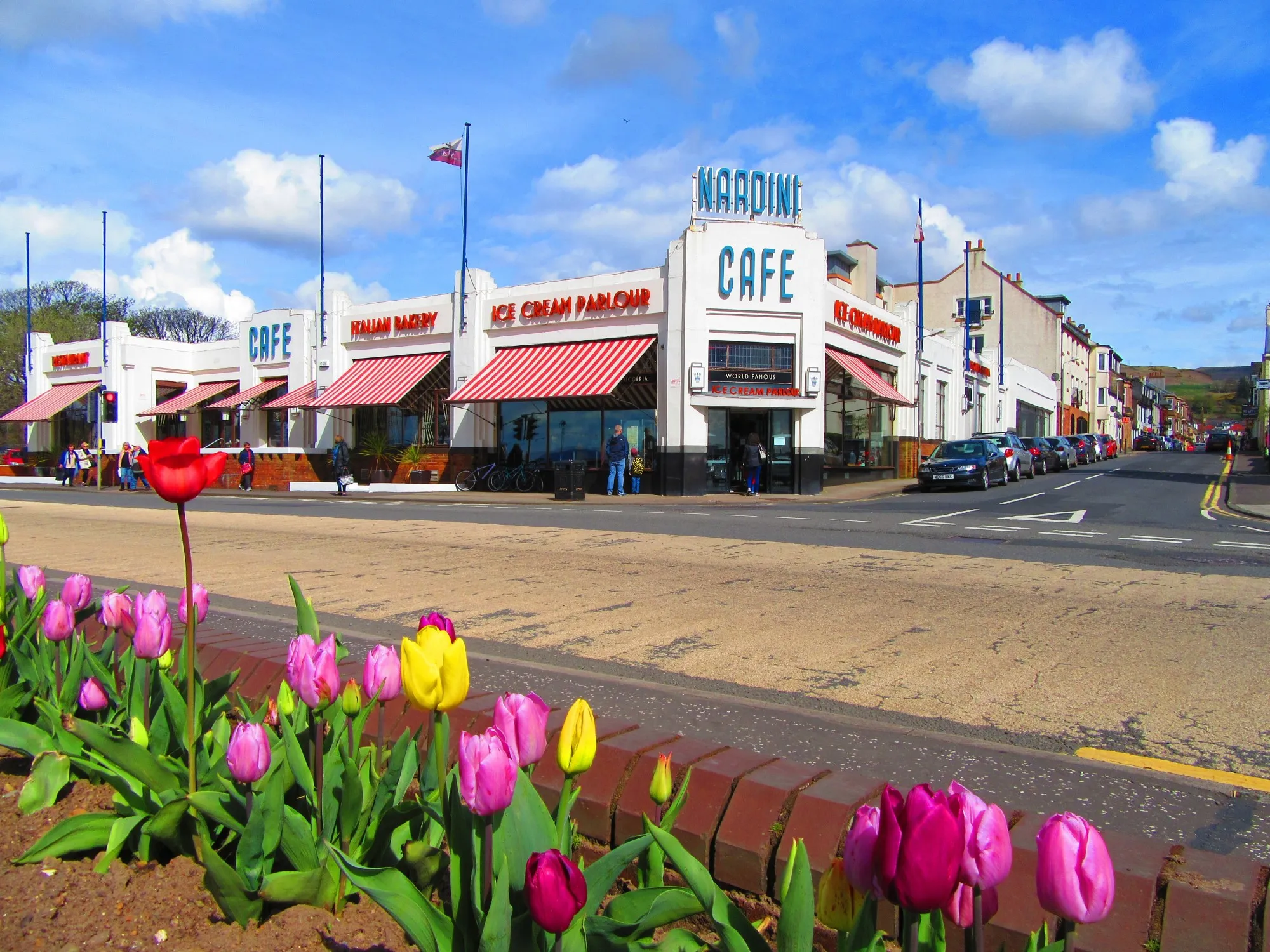 Ayrshire coast at Largs looking north